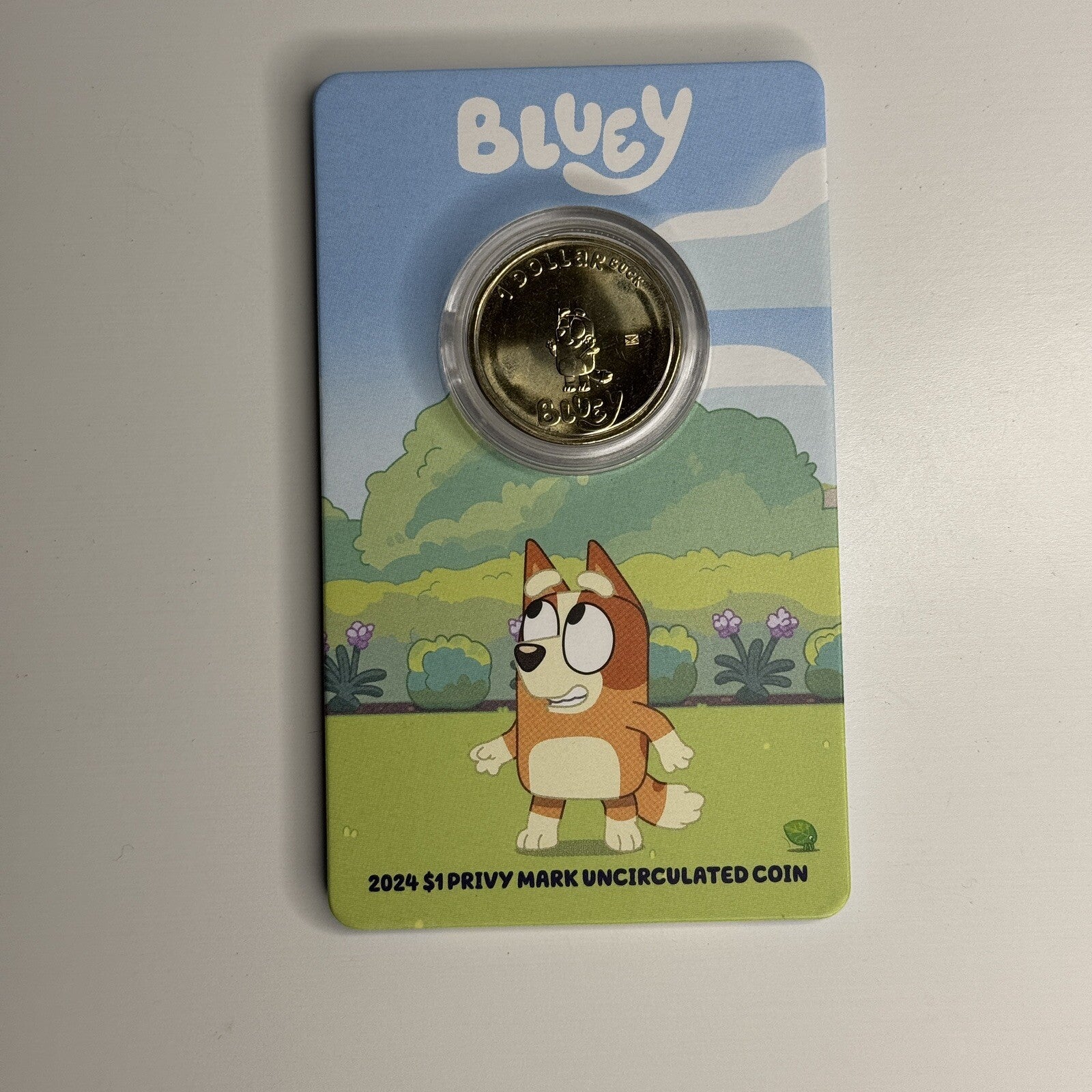 2024 $1 Bingo Carded Coin Bluey UNC Privy Mark