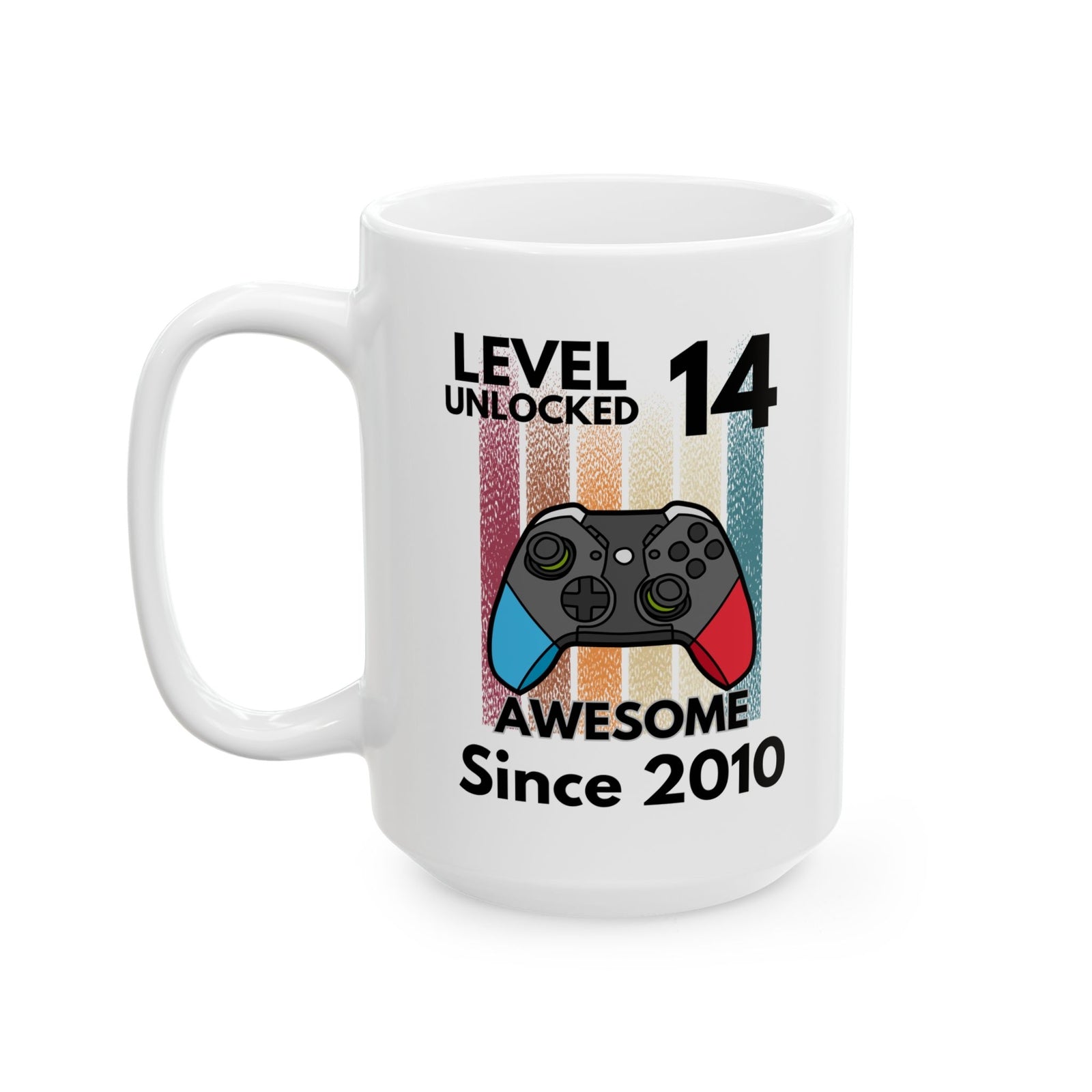 14 Year Old Birthday Gift Gamer Novelty Mug Awesome Since 2010 Coffee Cup
