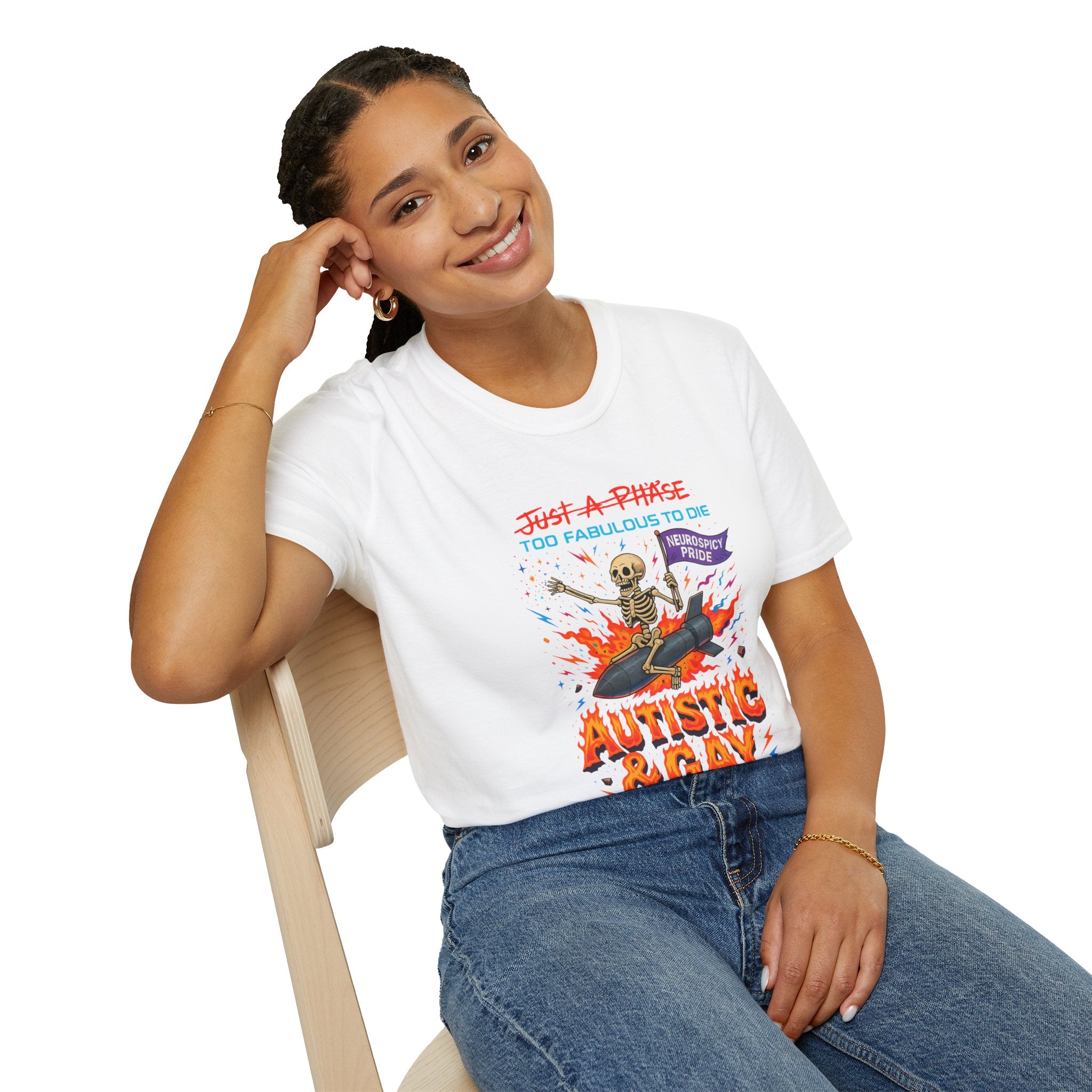 Autistic and Gay Neurospicy T-Shirt