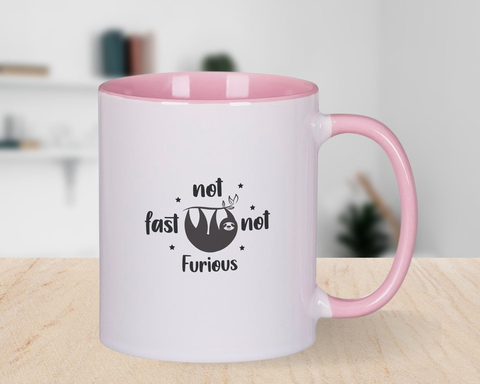 Sloth Not Fast Not Furious Coffee Cup Funny Novelty Mug Gift