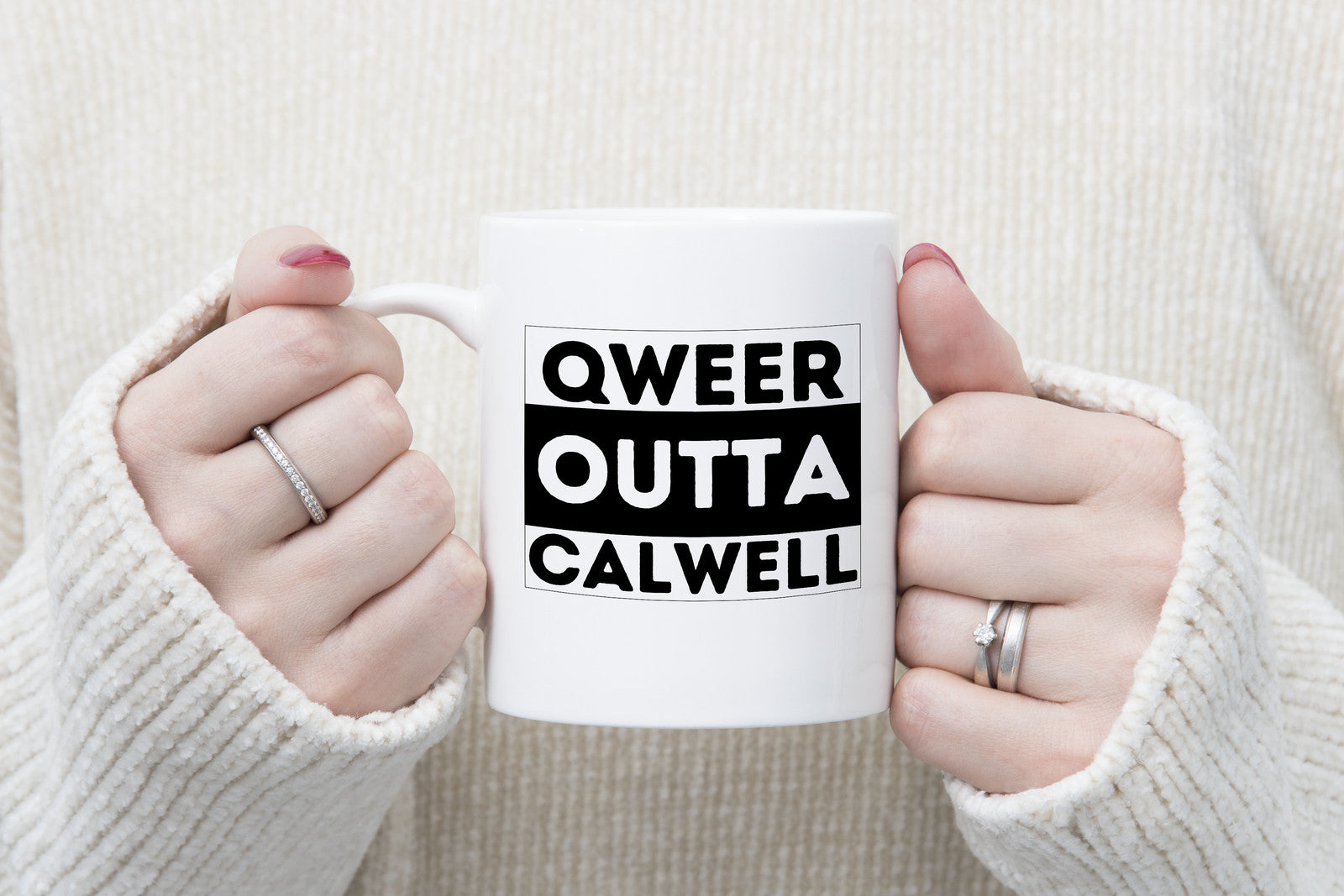 Qweer outta Calwell ACT Novelty Mug Gay Pride LGBTQIA Coffee Cup