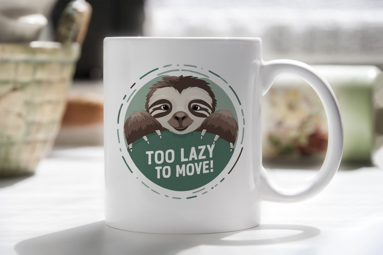 Sloth Novelty Mug Coffee Cup To Lazy to Move