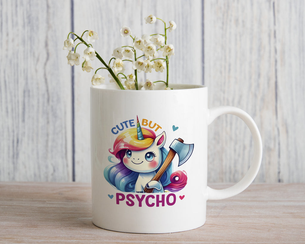 Cute but Psycho Girlfriend Novelty Mug Coffee Caffeine Cup