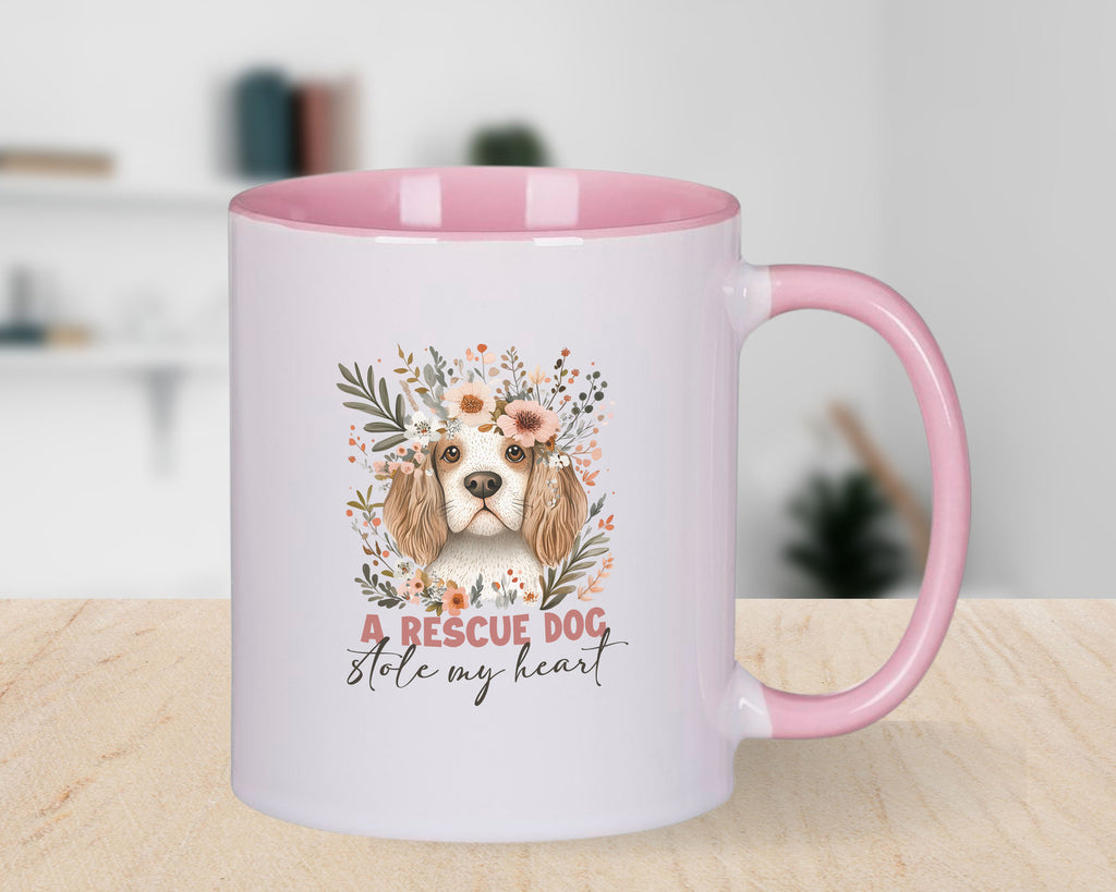 A Rescue Dog Stole my Heart Coffee Cup