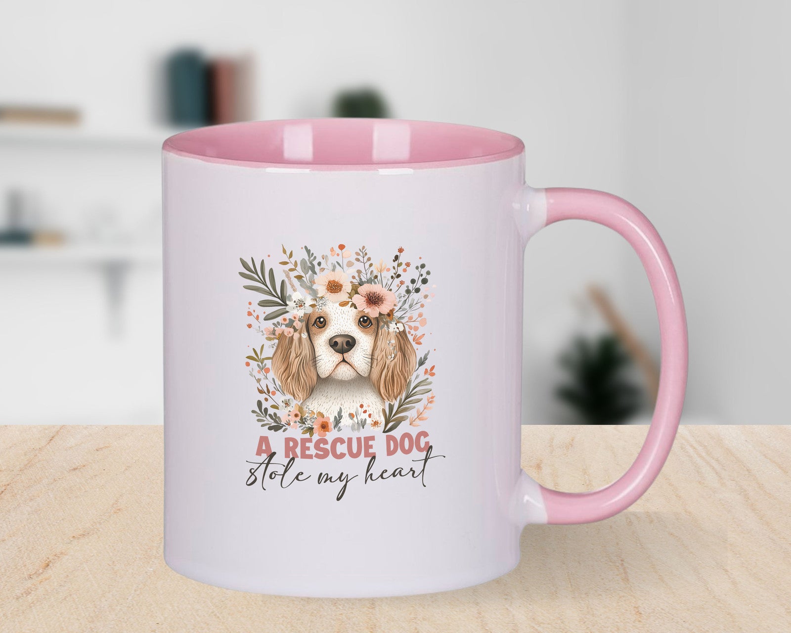 A Rescue Dog Stole my Heart Coffee Cup