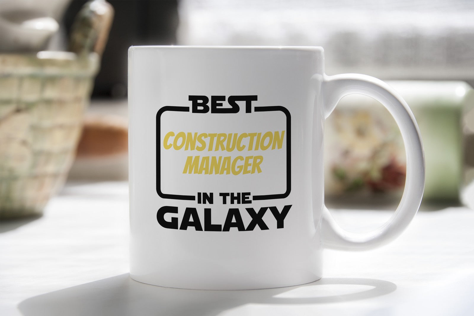 Best in the Galaxy Construction Manager Novelty Mug Coffee Cup