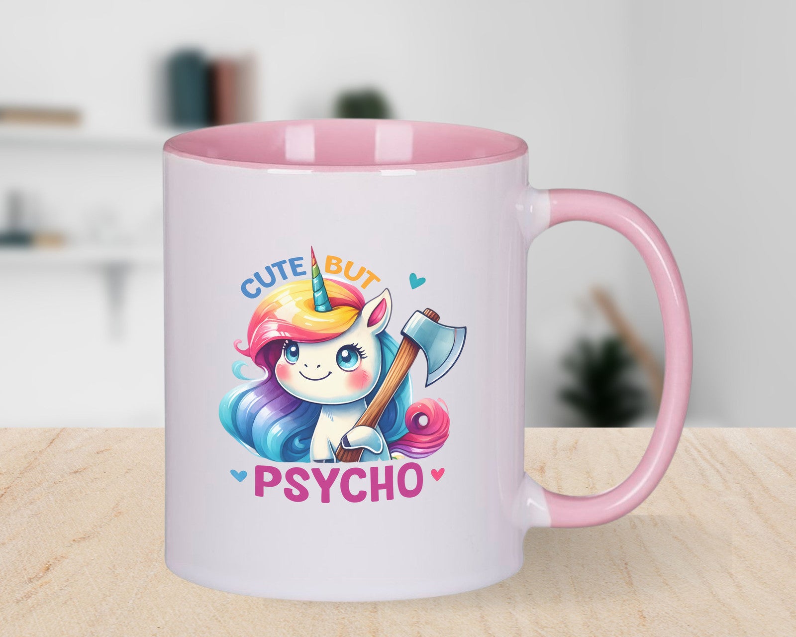 Cute But Psycho Novelty mug gift coffee cup