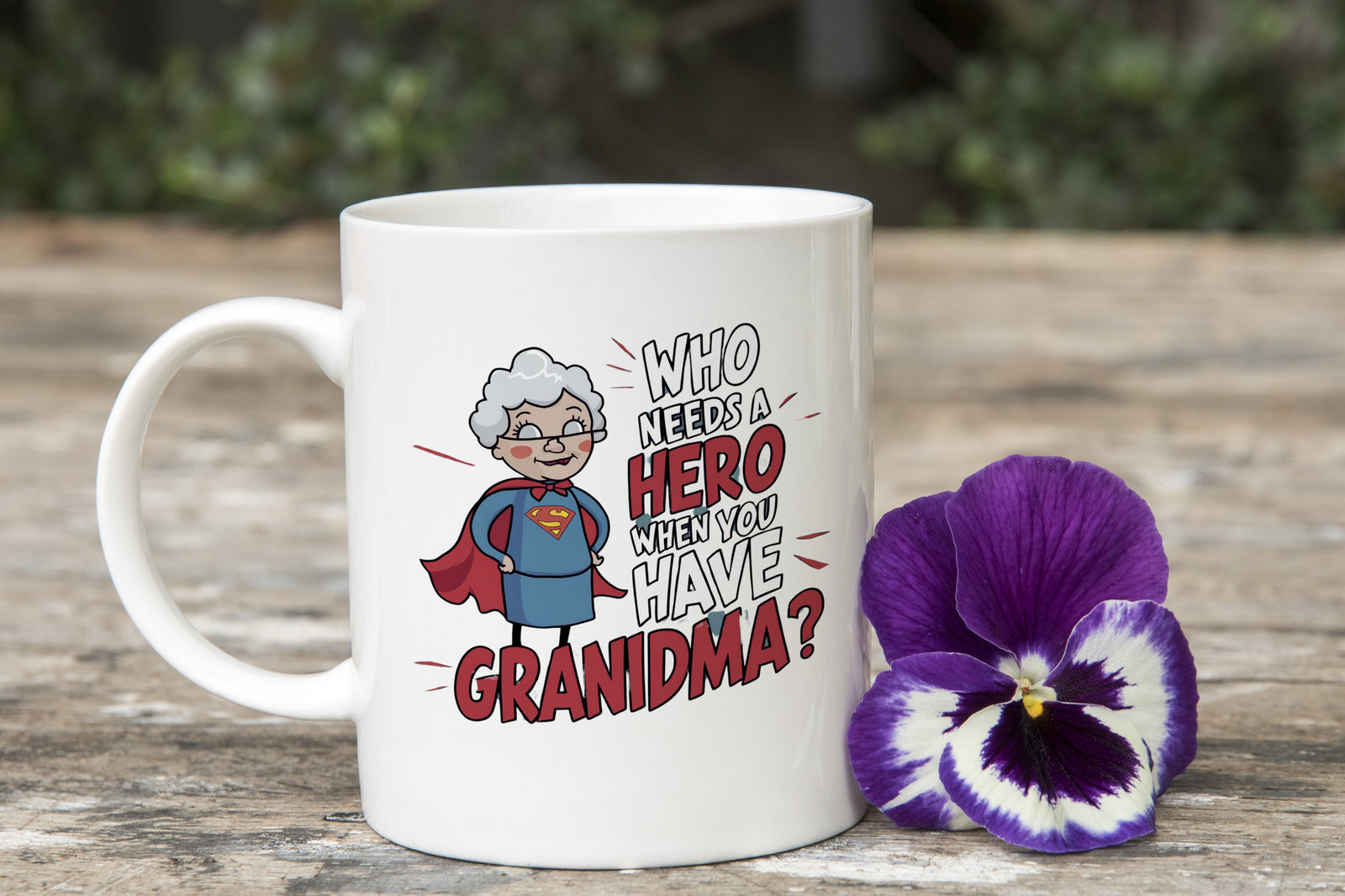 Grandma Gift Superhero Granny Novelty Mug Gift for Christmas Coffee Cup