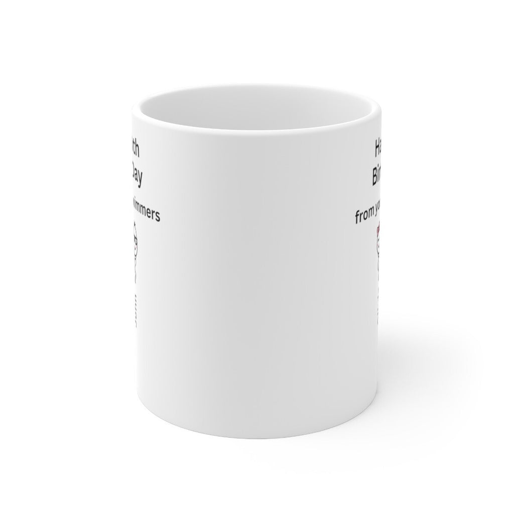 30, 40, 50, 60th novelty Birthday mug Customised Swimmer Best Sperm Funny
