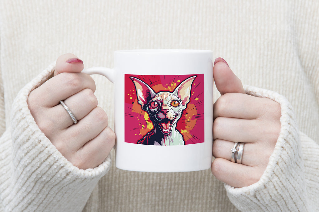 Sphynx cat pop art Novelty Mug Fun Coffee Cup