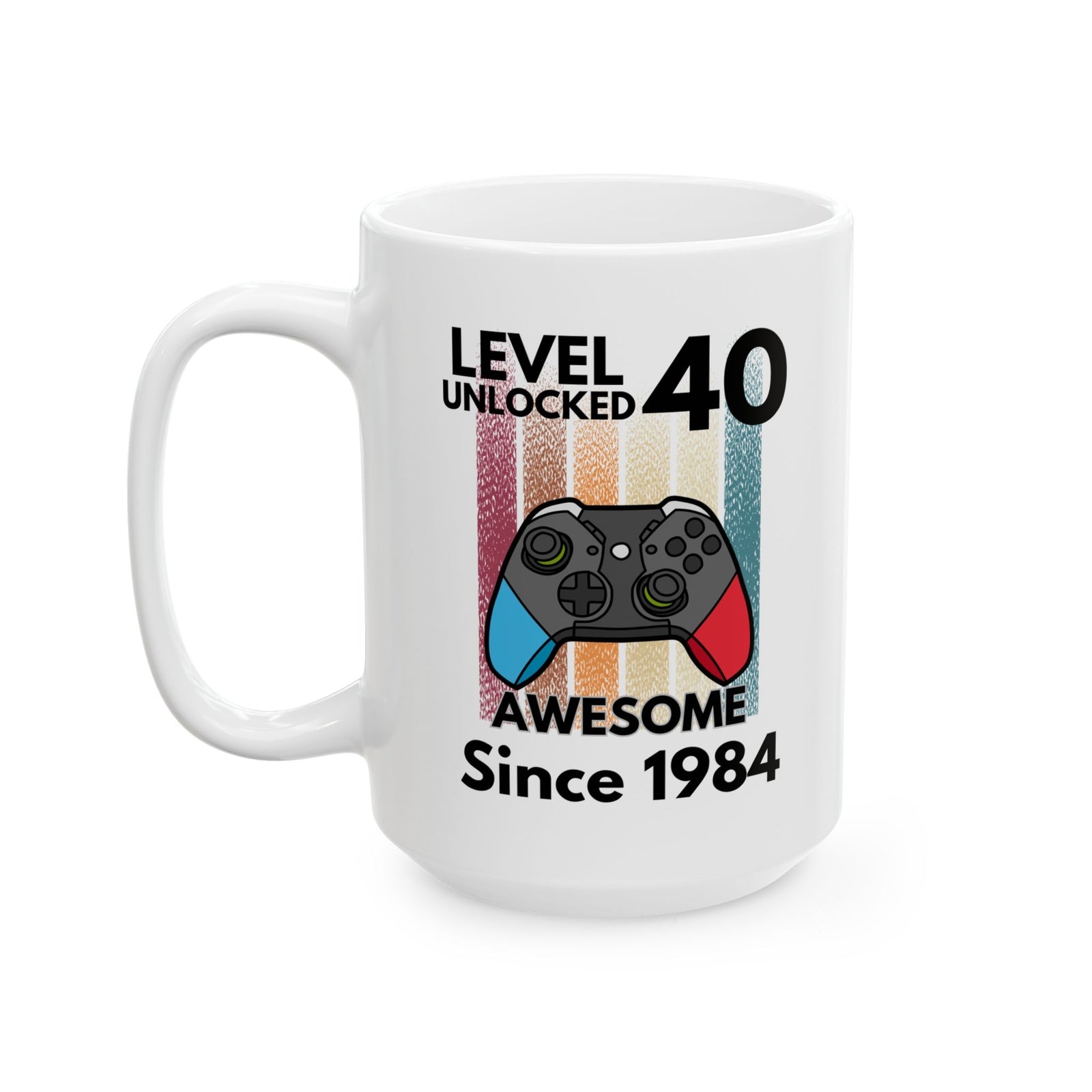 40 Year Old Birthday Gift Gamer Novelty Mug Awesome Since 1984 Coffee Cup