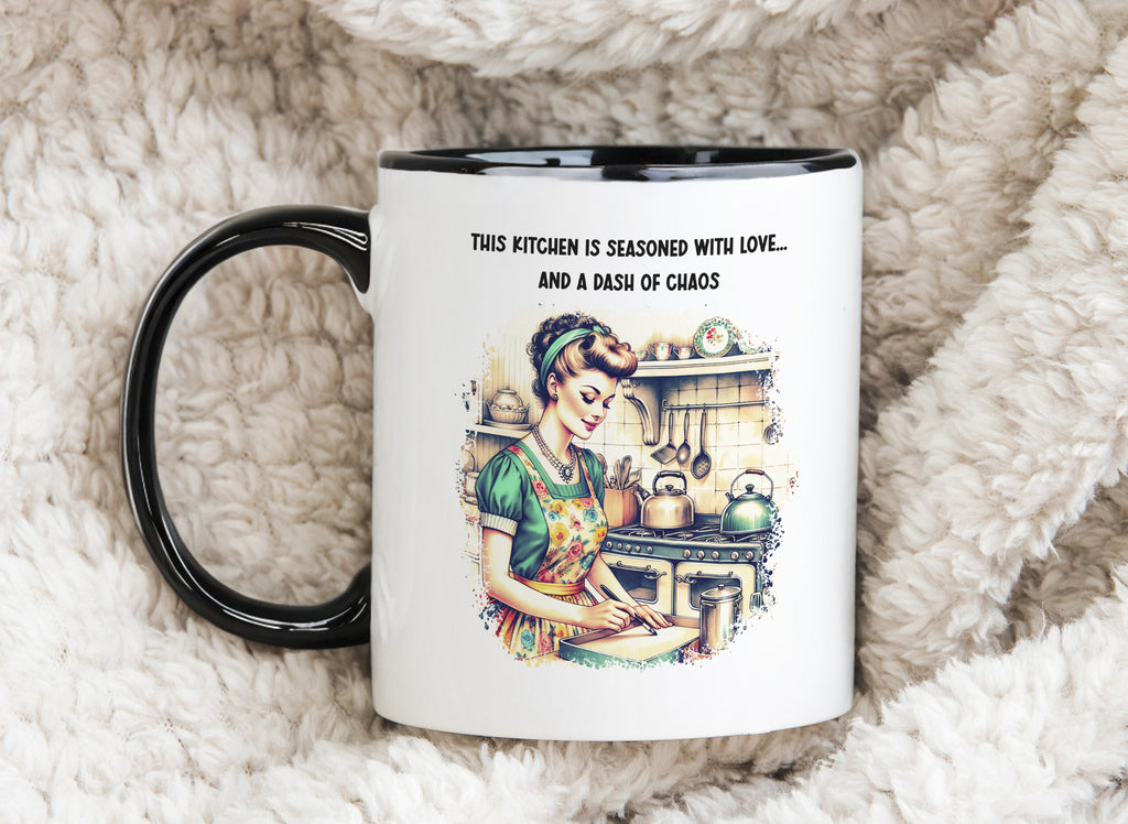 Chaotic Kitchen Bad Housewife Funny Novelty Mug Gift Homemade Love Coffee Cup