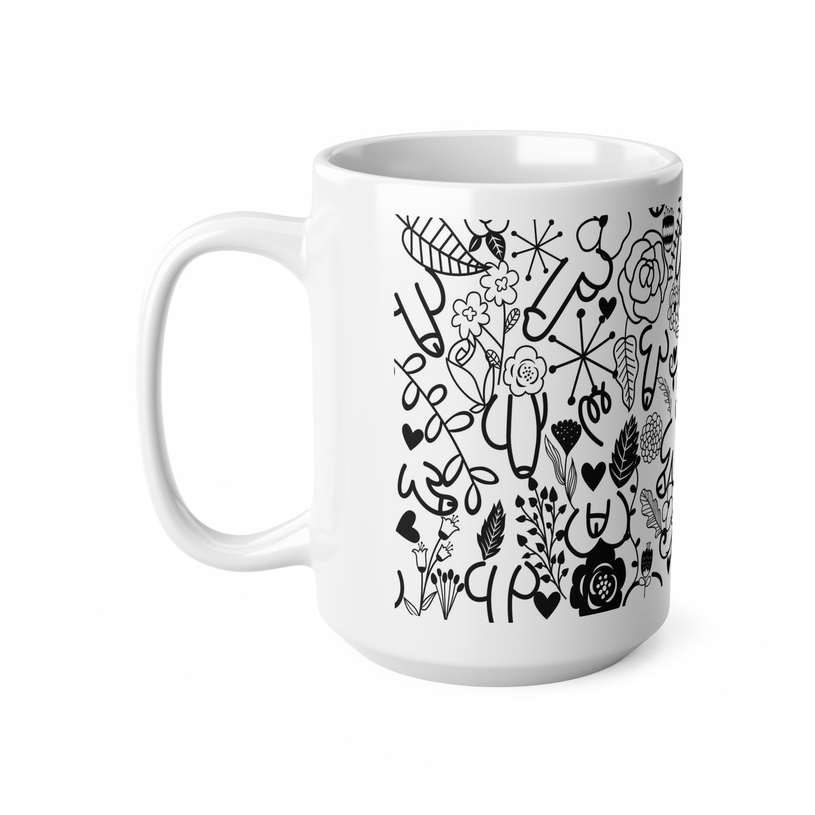 Funny Adult Humour Novelty mug penis flower Dick Pic Caffeine Cup