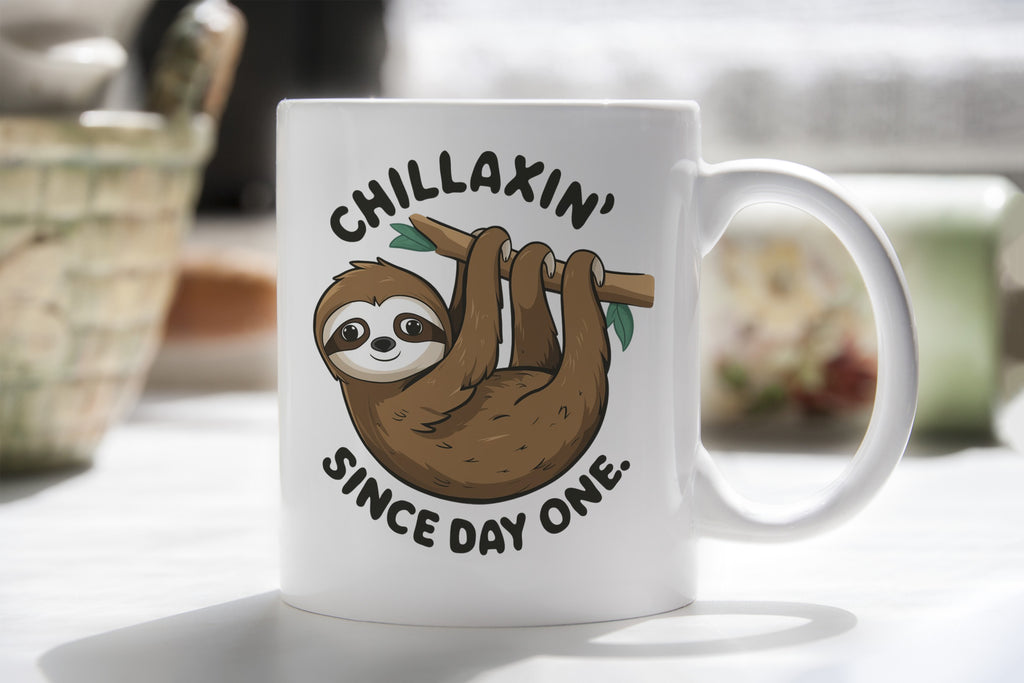 Chillax Sloth Novelty Mug Coffee Cup