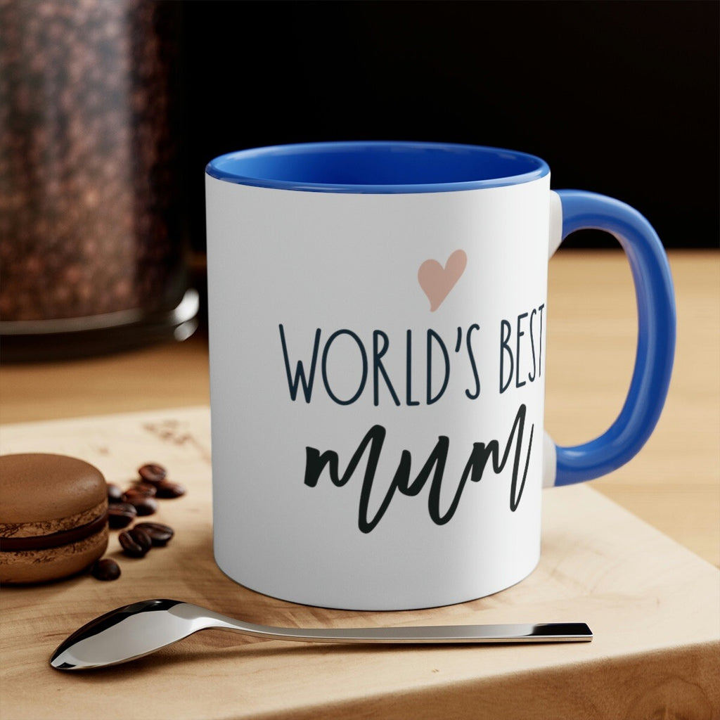 World's best mum mug Mother’s day coffee mug gift for mother's day blue accent
