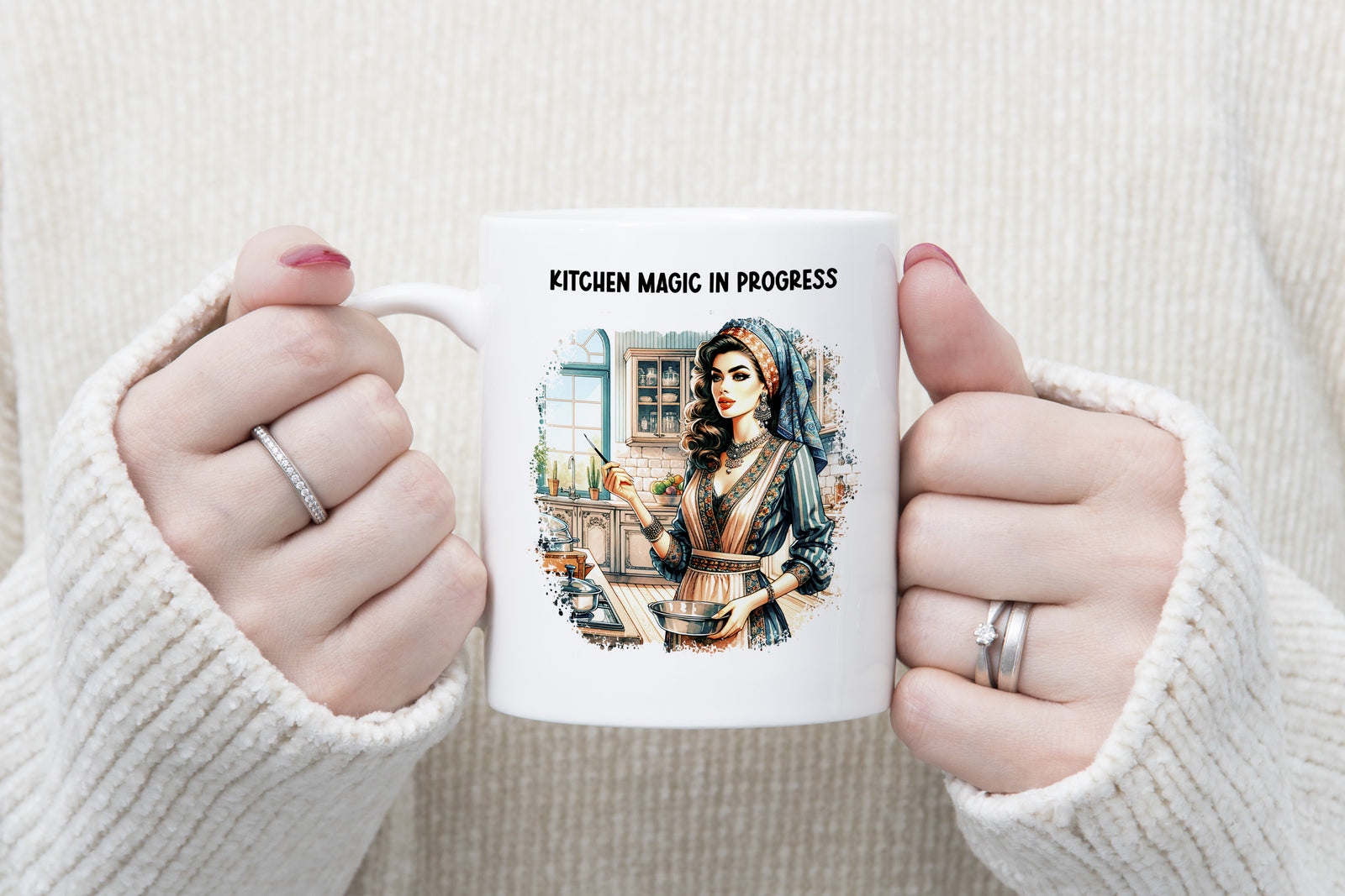 Kitchen Magic in Progress Novelty Mug Kitchen Gift Homemade Love Coffee Cup