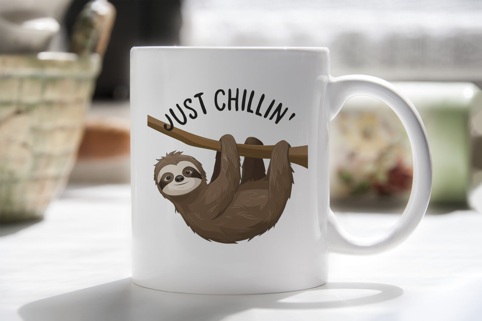 Sloth Novelty Mug Coffee Cup Just Chilling