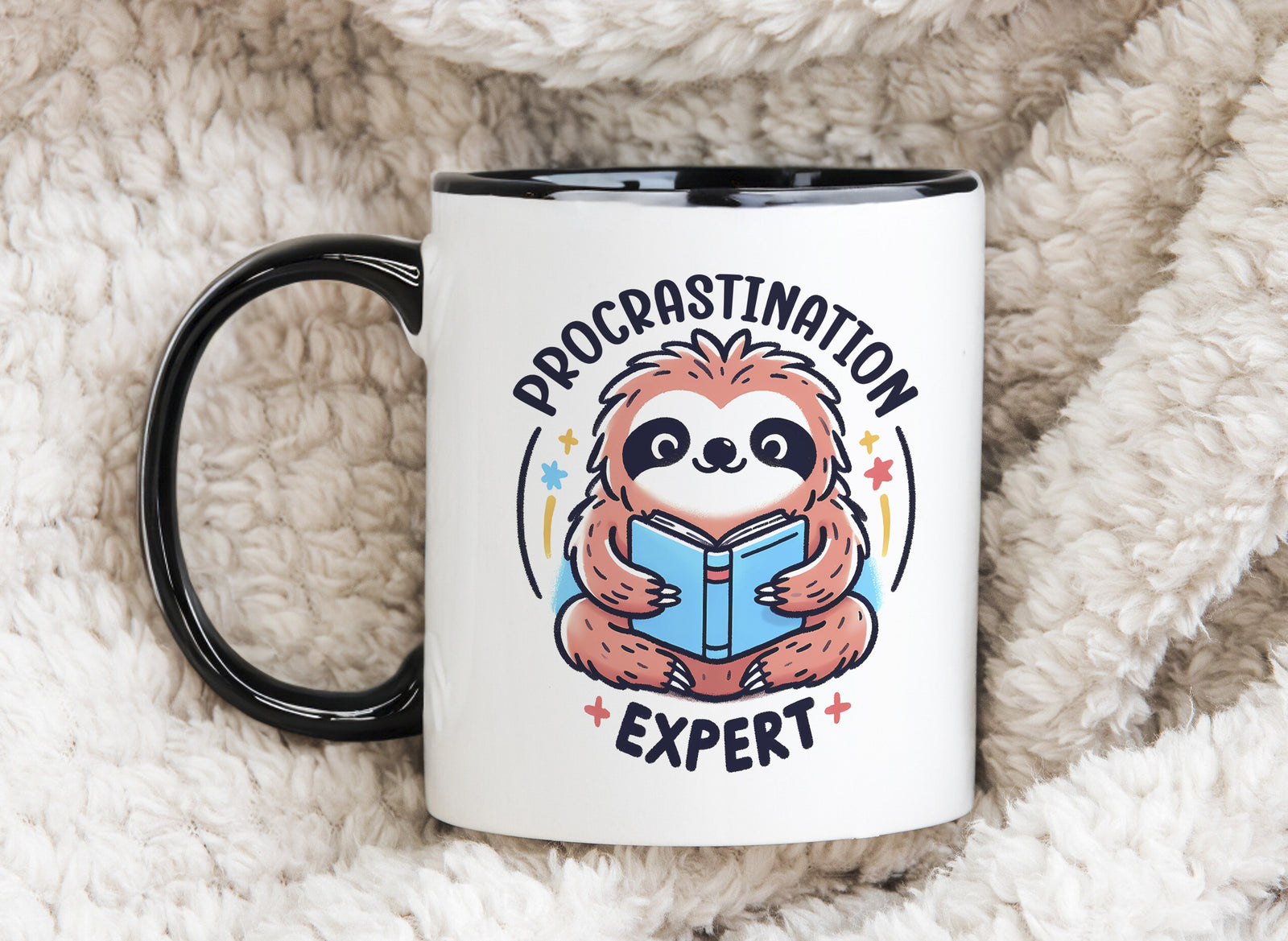 Sloth Mug Procrastination Expert Coffee Novelty Cup