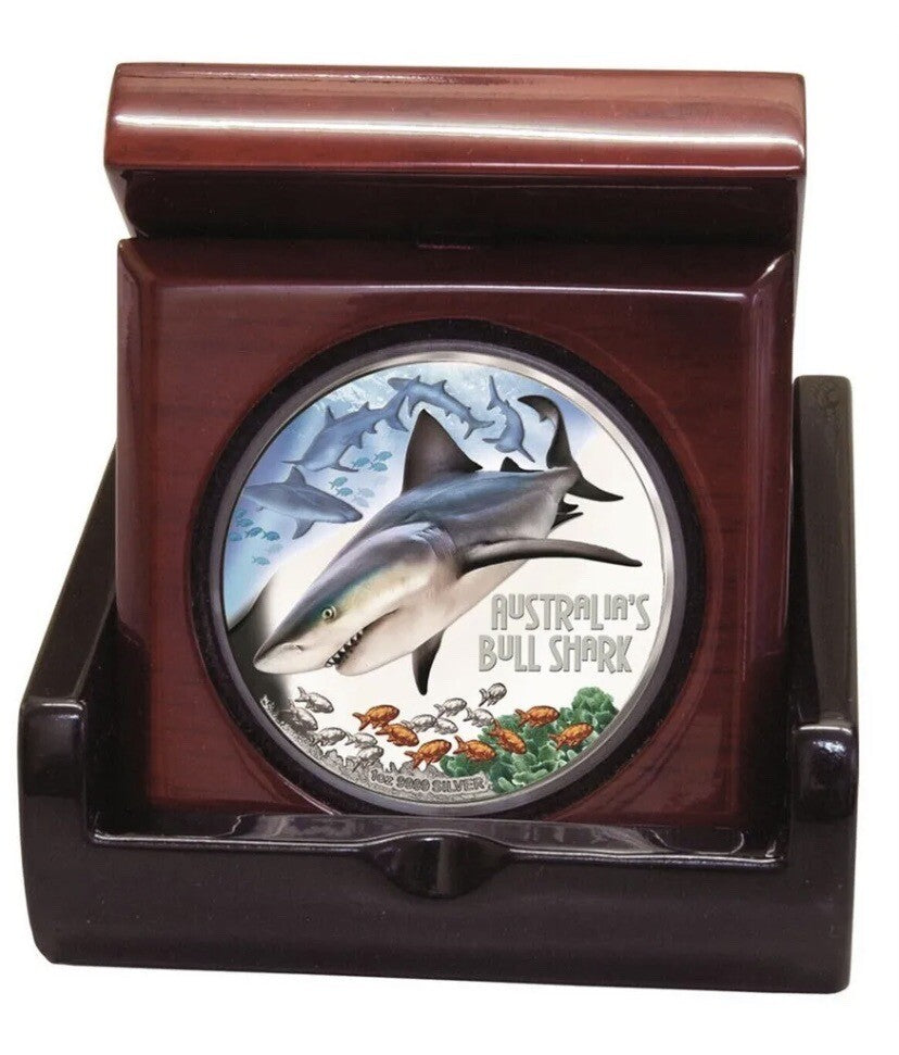 Bull Shark coin 2017 Tuvalu Deadly and Dangerous Australian Silver Proof Perth