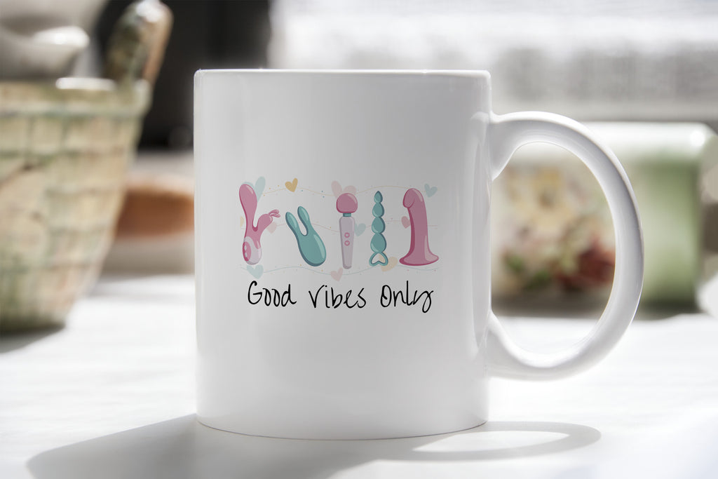 Novelty Mug Adult Good Vibes Only Coffee Cup