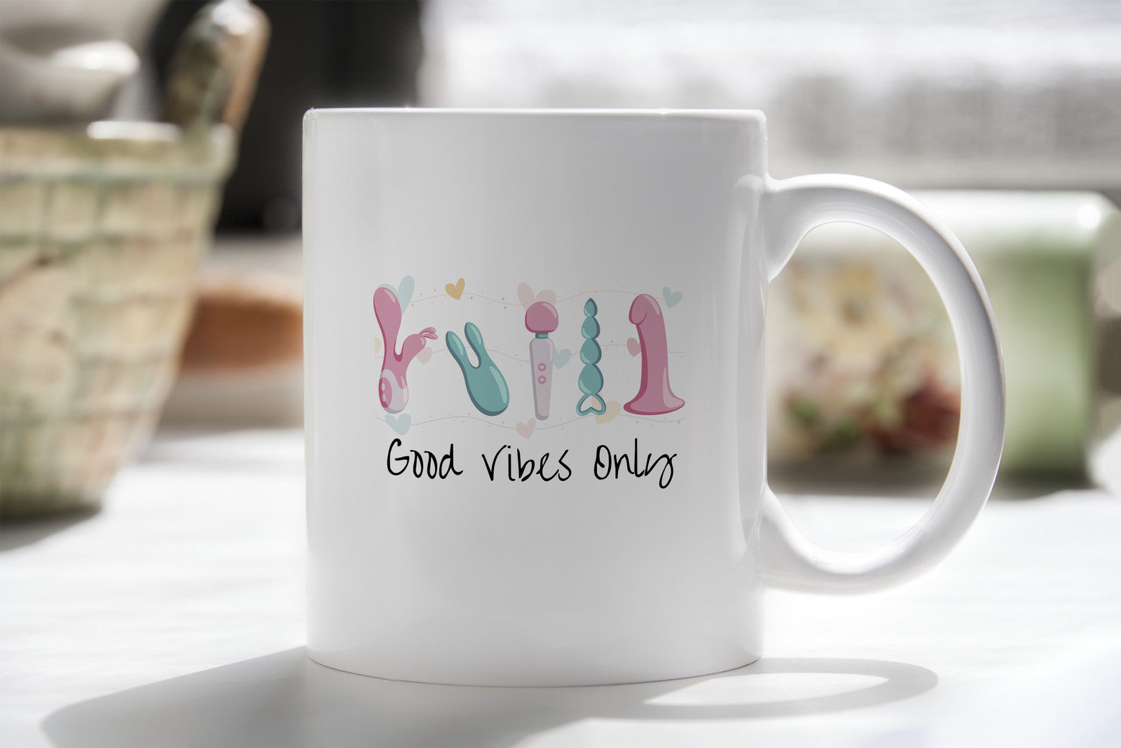 Novelty Mug Adult Good Vibes Only Coffee Cup