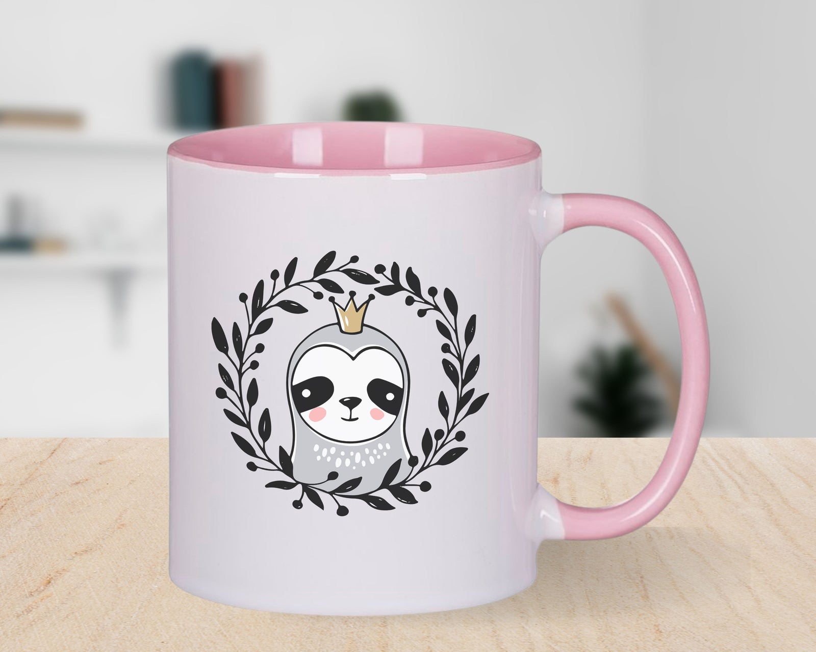 King Sloth Novelty Mug Number 1 Crown Fun Coffee Cup
