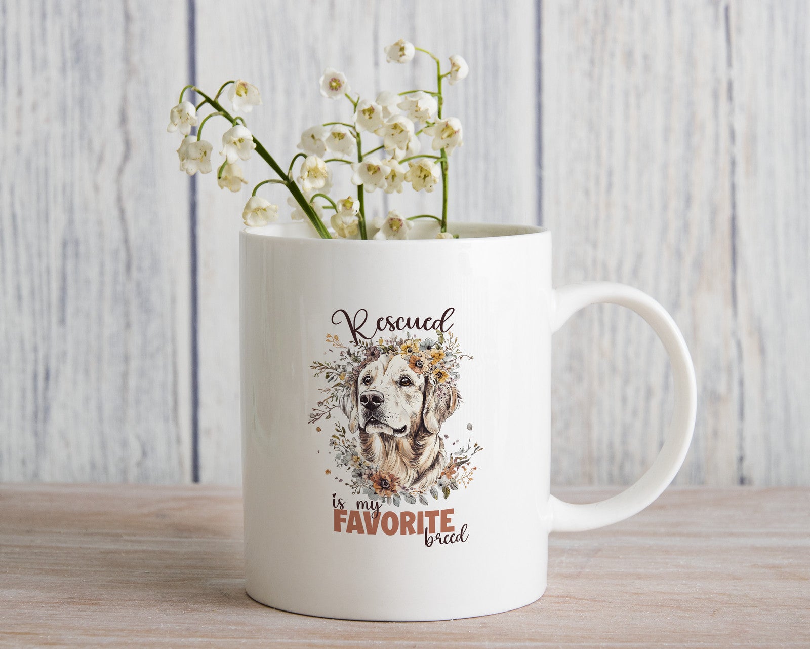 Rescue Dog Novelty Mug Gift Coffee Cup