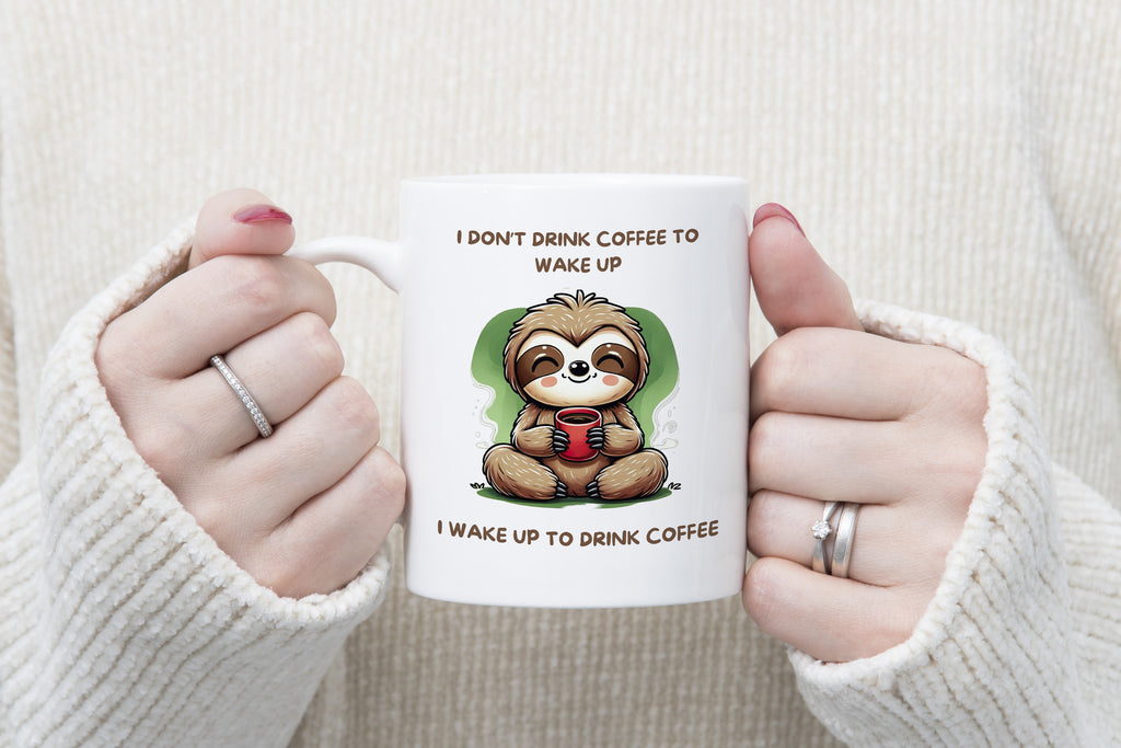 Sloth Novelty Mug Wake up Coffee Cup