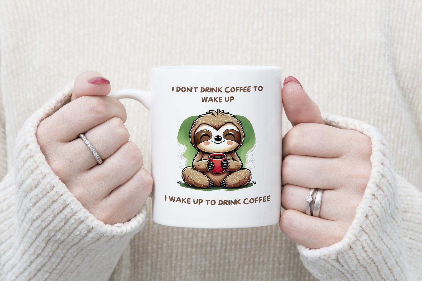 Sloth Novelty Mug Wake up Coffee Cup