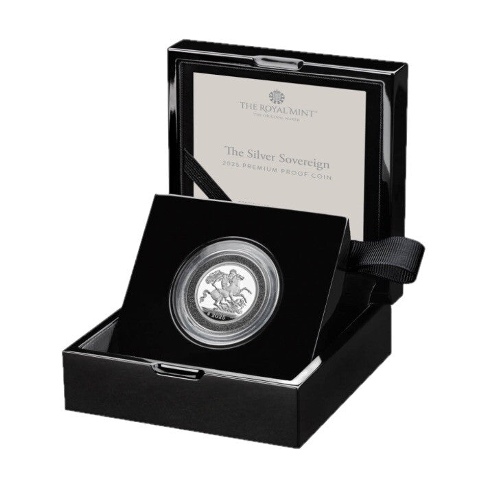 2025 Silver Sovereign Premium UK 15,000 Mintage Privy Mark In Hand
