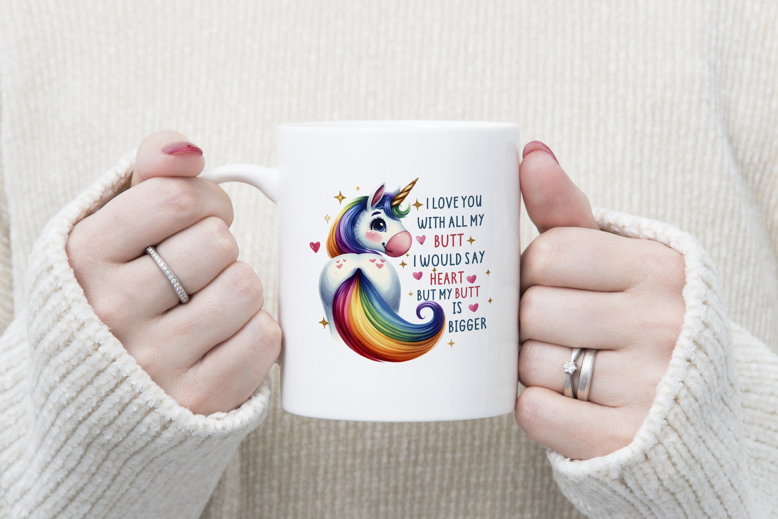 I love you with all my Butt Novelty Mug Coffee Cup