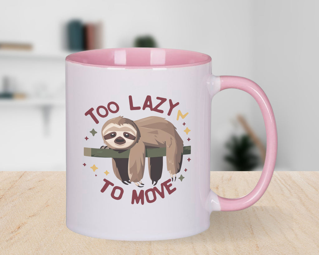 Sloth Novelty Mug Too Lazy To Move Coffee Cup