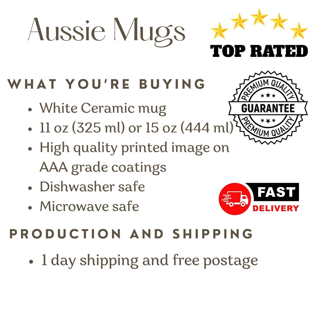 Personalised animal name mug gariffe customise christmas gift secret santa