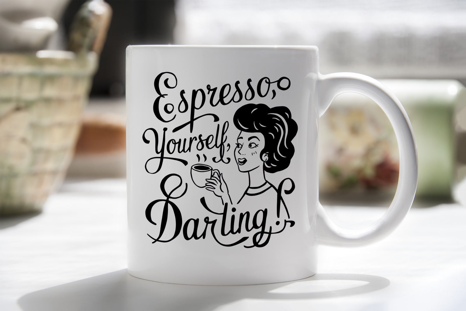 Coffee Lovers Gift Funny Espresso Yourself Novelty Mug Gift Coffee Cup