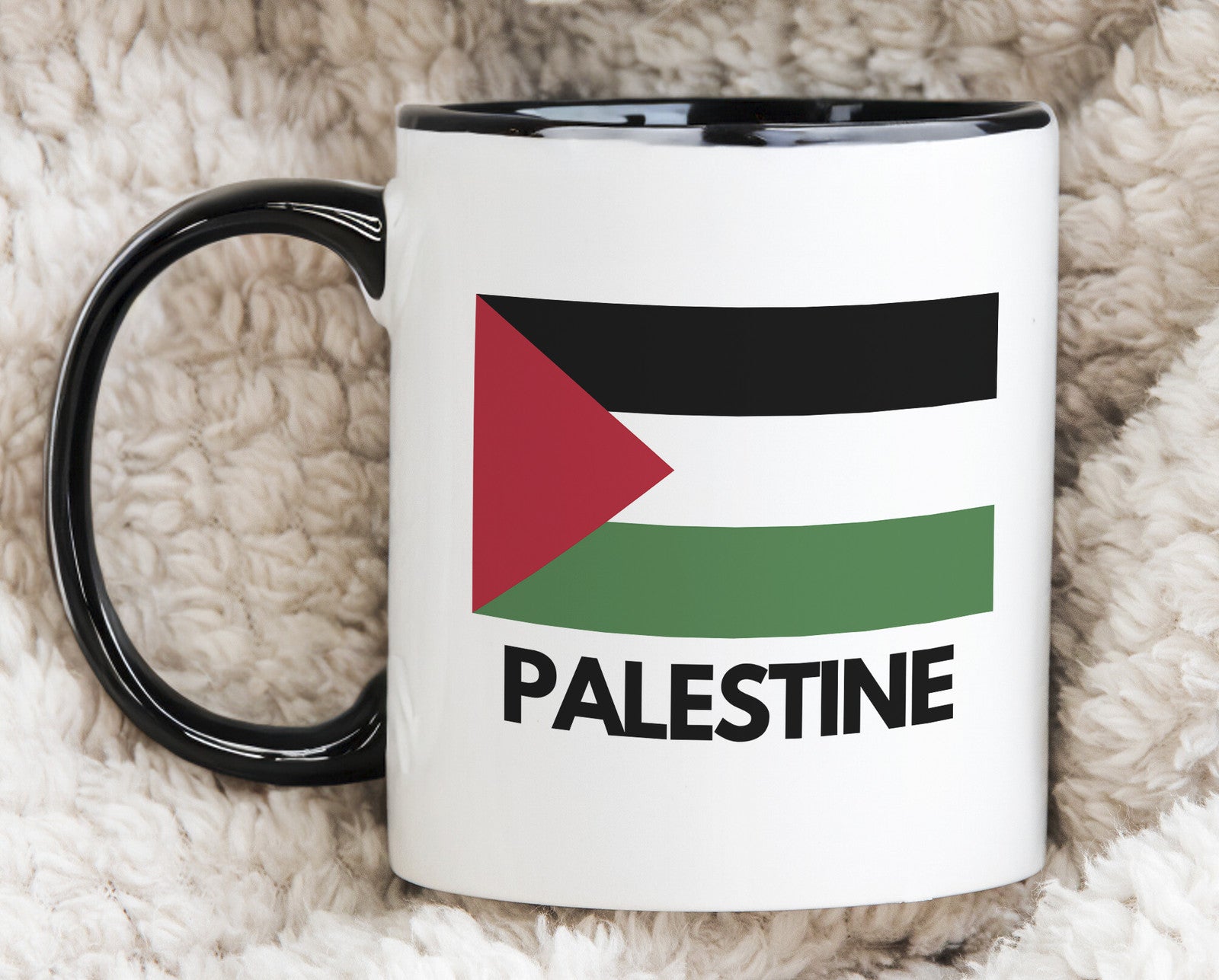 Free Palestine Flag Novelty Mug Pride Cup