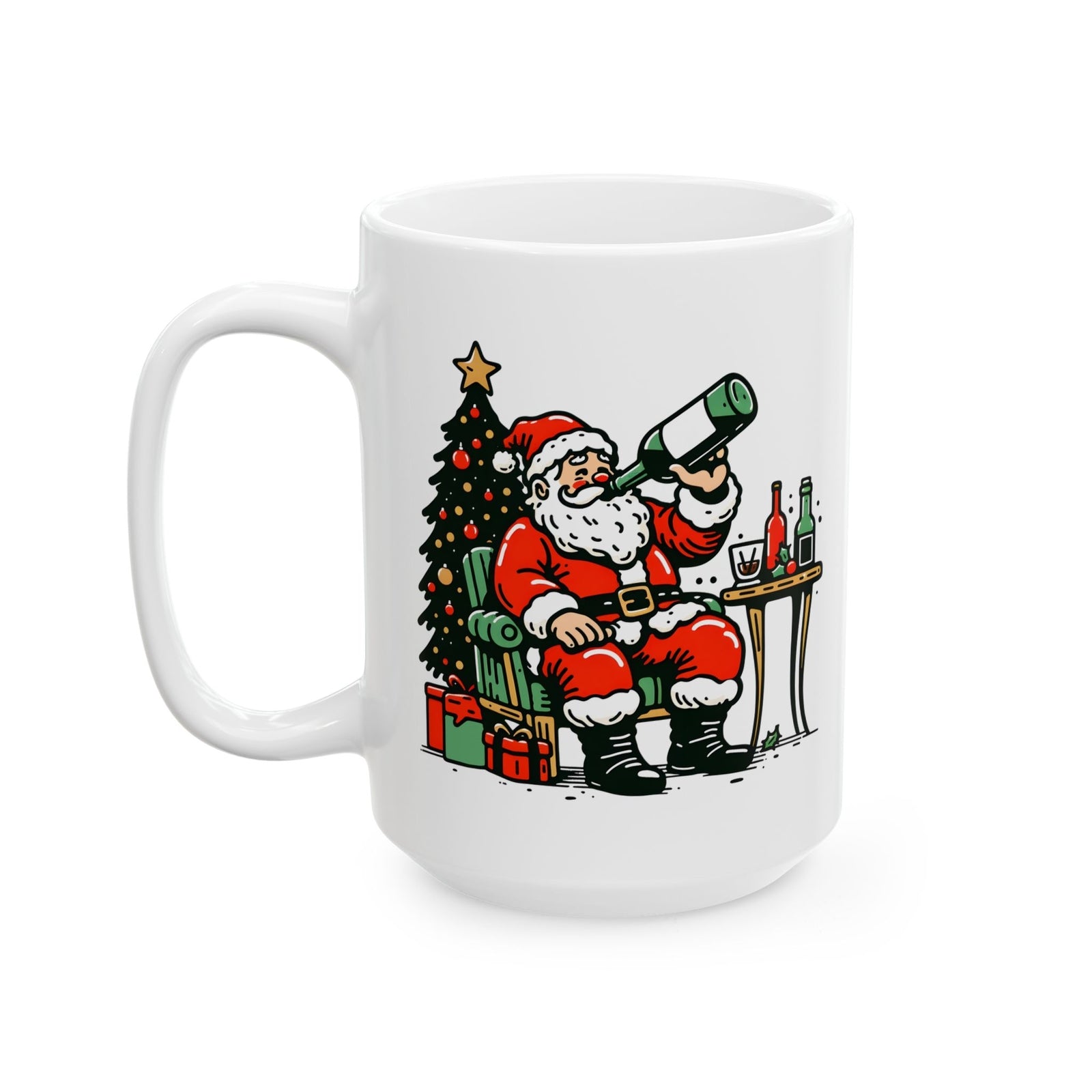 Drunk Santa funny Novelty Mug Christmas gift Coffee Cup