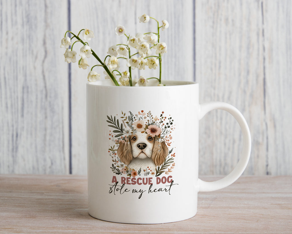 A Rescue Dog Stole my Heart Coffee Cup