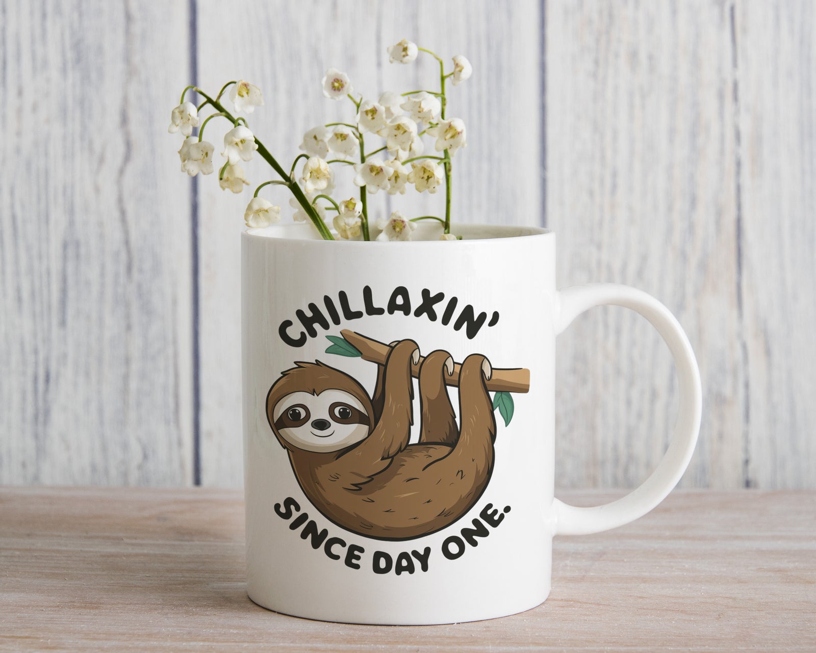 Chillax Sloth Novelty Mug Coffee Cup