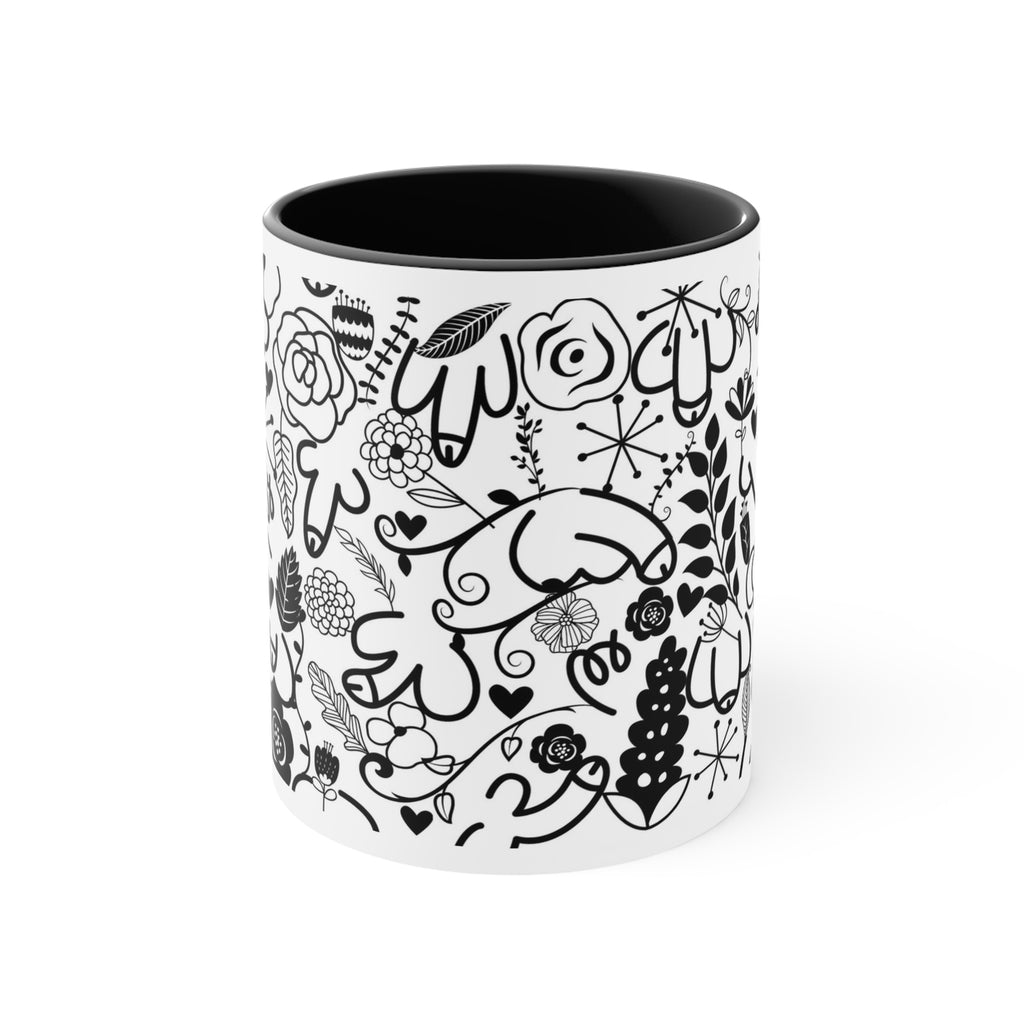 Funny Adult Humour Novelty mug penis flower Dick Pic Caffeine Cup