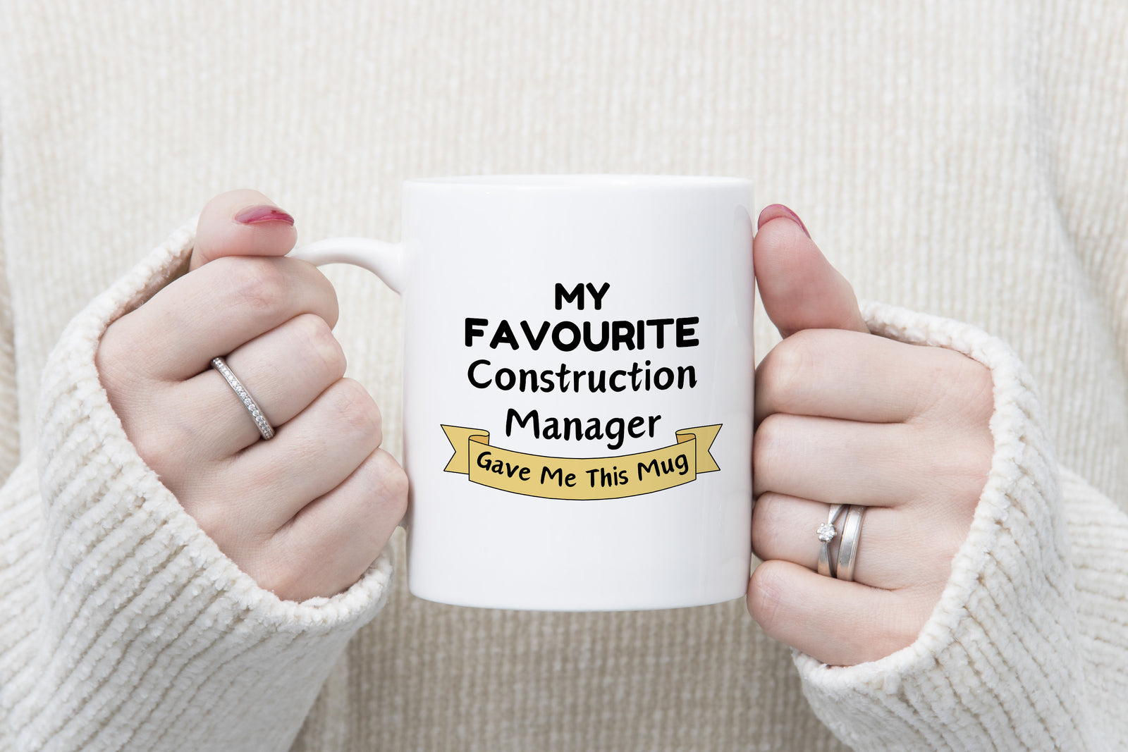 My Favourite Construction Manager Gave Me this Novelty Mug Gift Coffee Cup