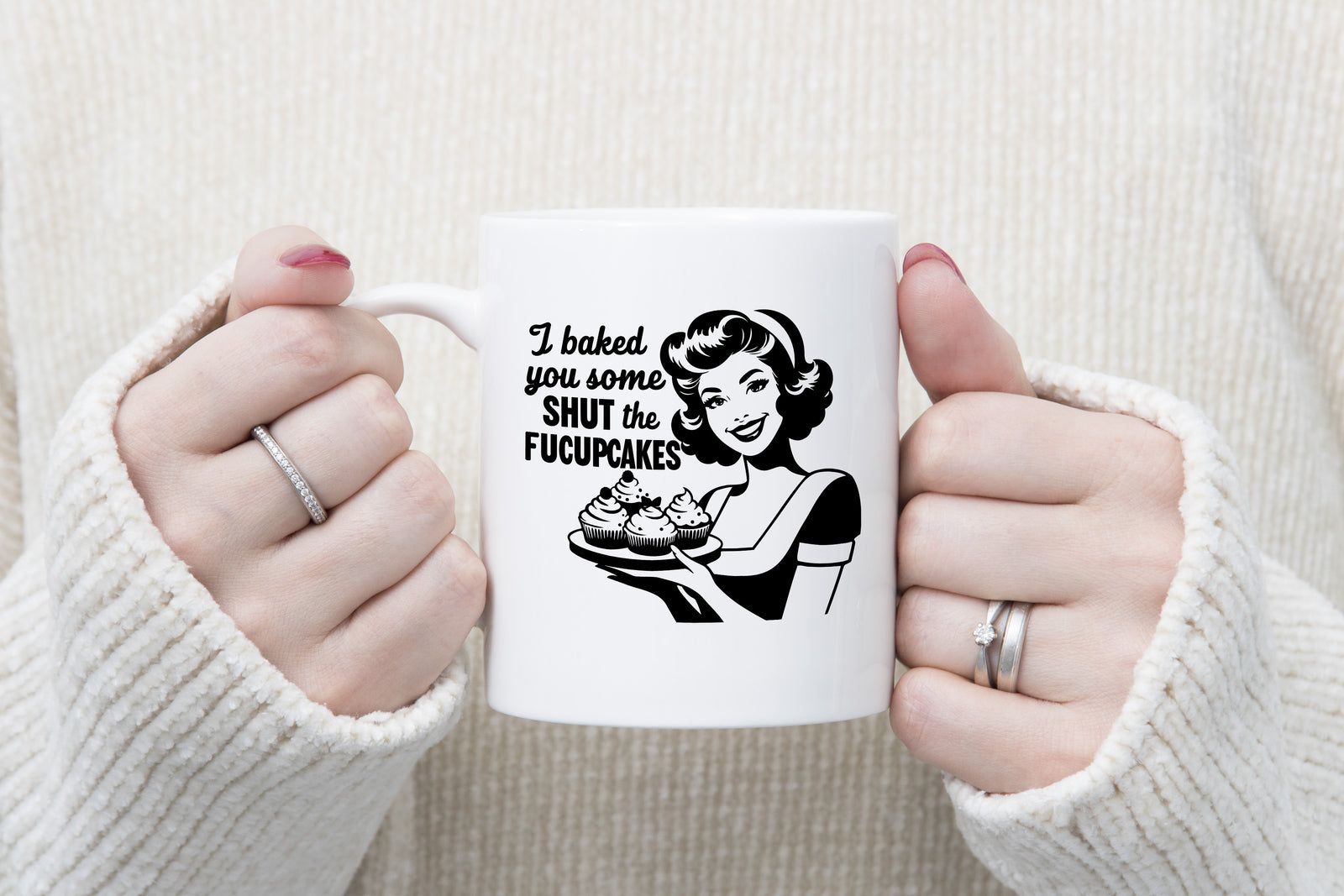 I baked you some shut the fucupcakes Novelty Mug Fun Coffee Cup