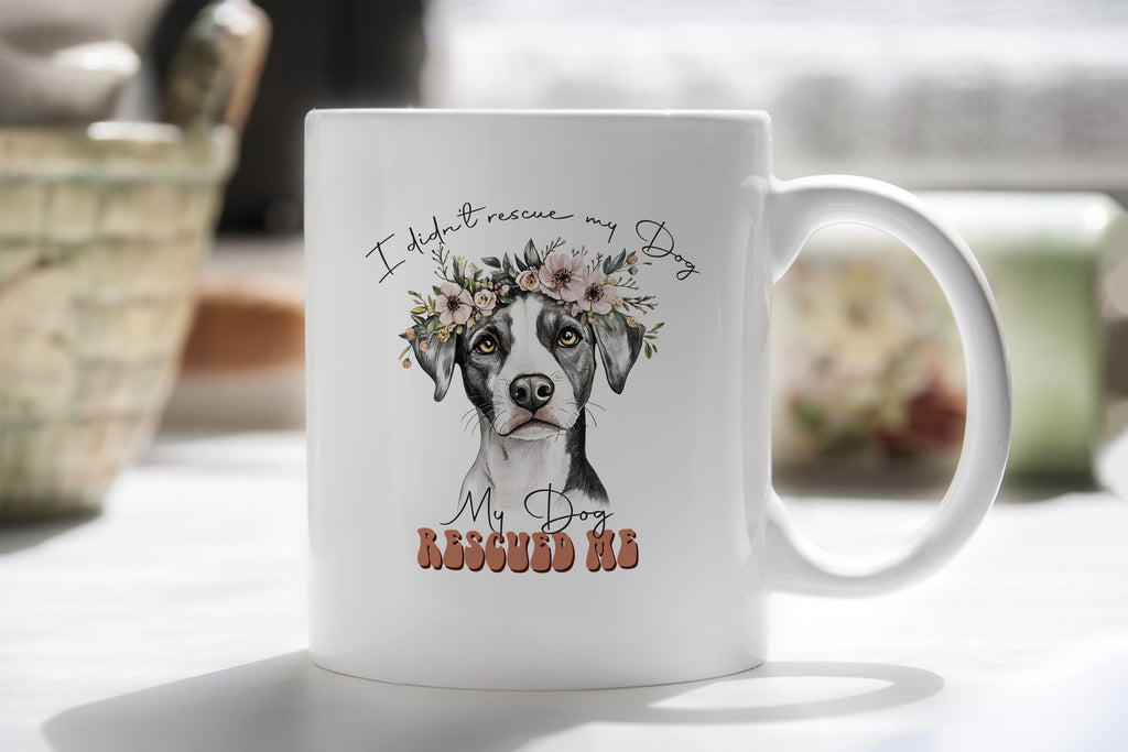 Rescue Dog Novelty Mug Cute Coffee Cup