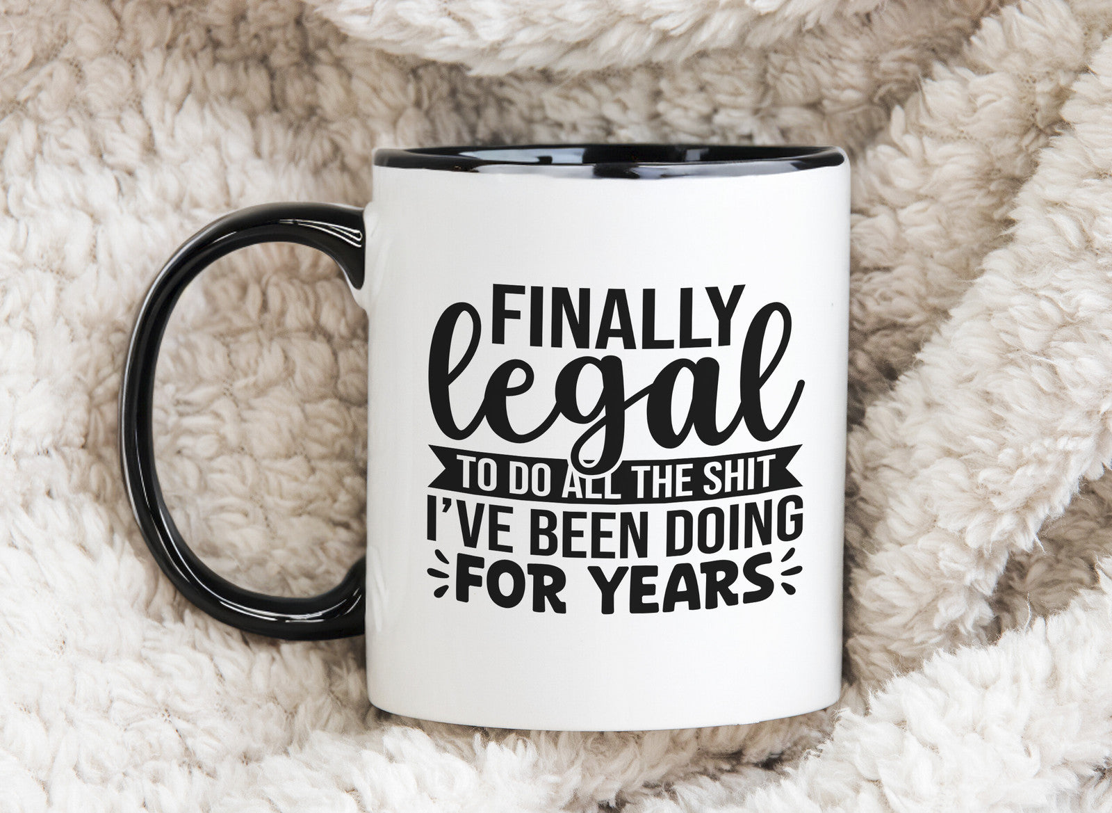 18 Year Old Birthday Novelty Mug Funny Legal Age Gift Coffee Cup