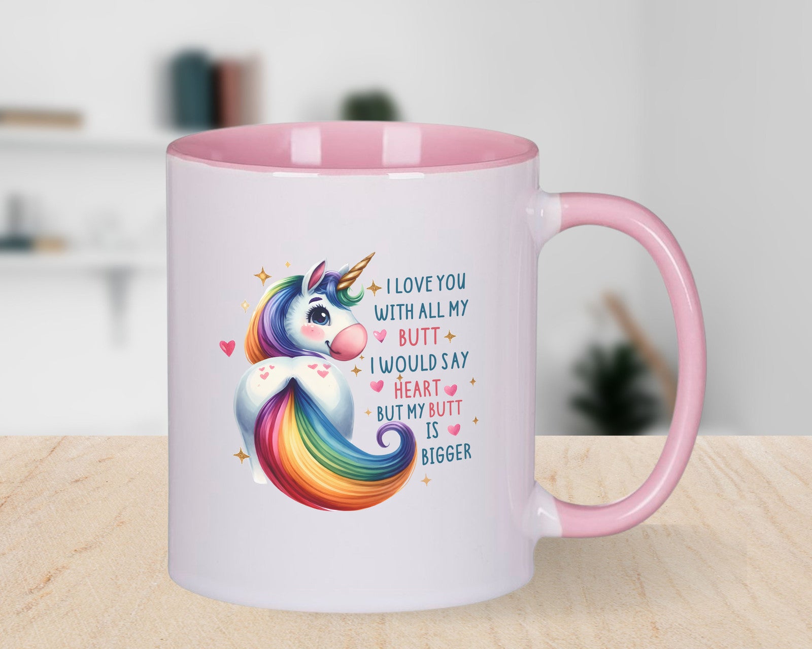 I love you with all my Butt Novelty Mug Coffee Cup