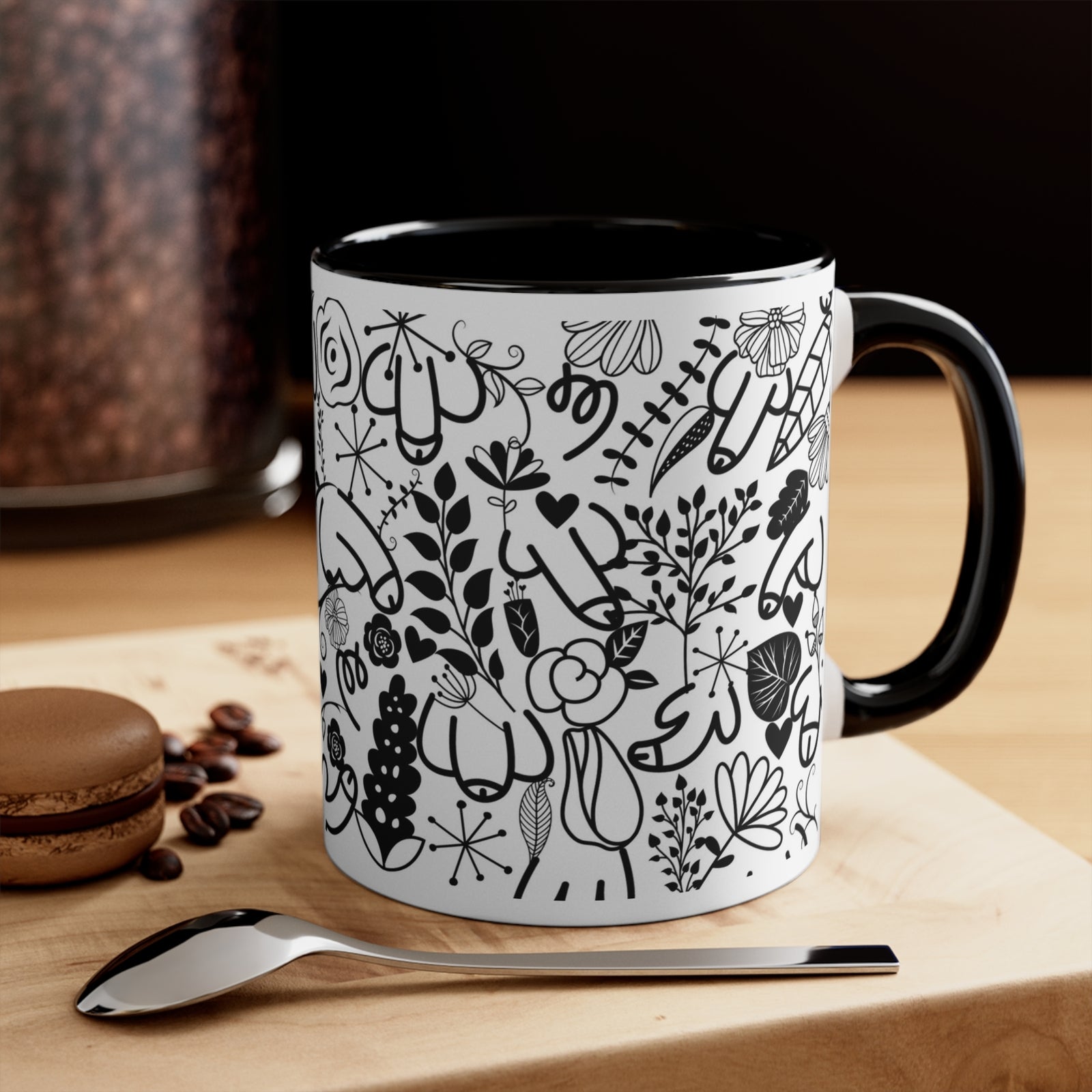 Funny Adult Humour Novelty mug penis flower Dick Pic Caffeine Cup