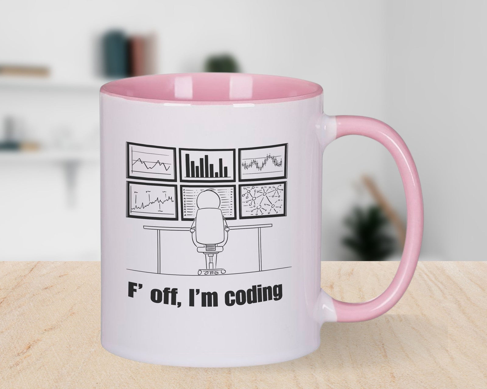 F' Off I'm Coding Novelty Mug Funny Geek Adult Coffee Cup Go Away