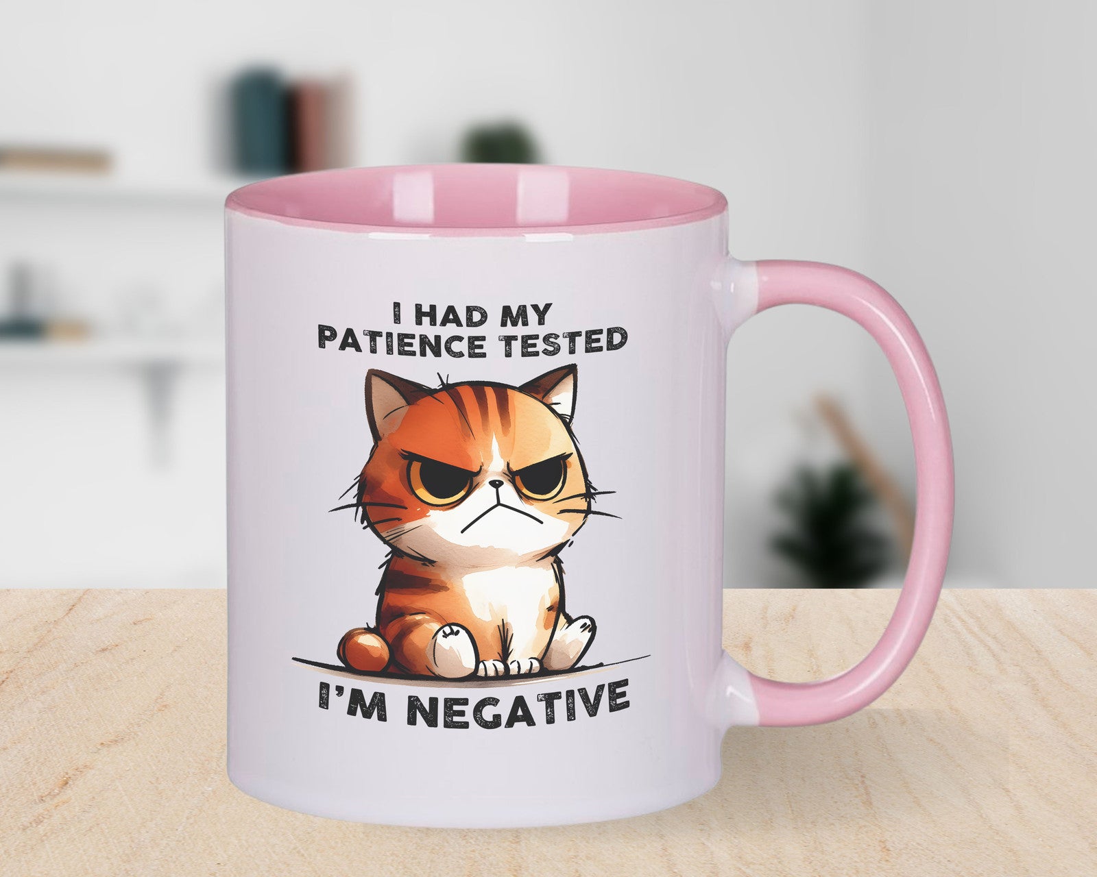 Patience tested I'm Negative Novelty Mug Sarcastic Coffee