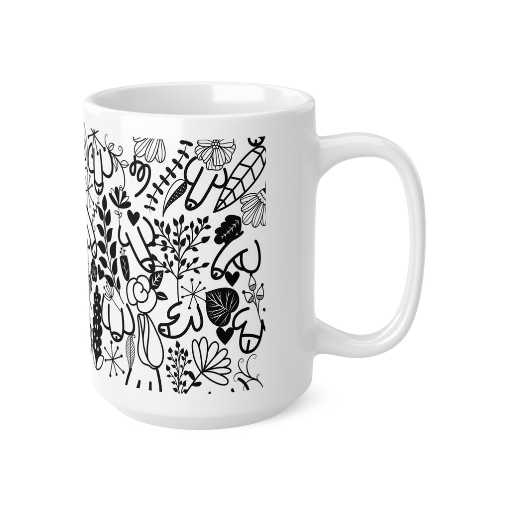 Funny Adult Humour Novelty mug penis flower Dick Pic Caffeine Cup