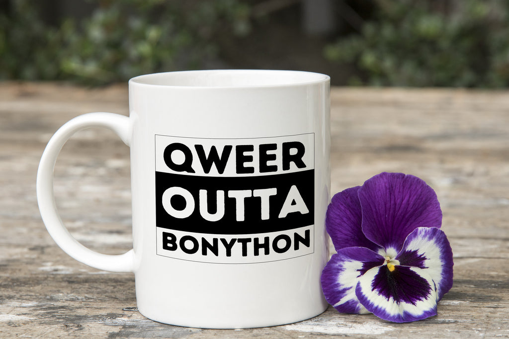 Qweer outta Bonython ACT Novelty Mug Gay Pride LGBTQIA Coffee Cup