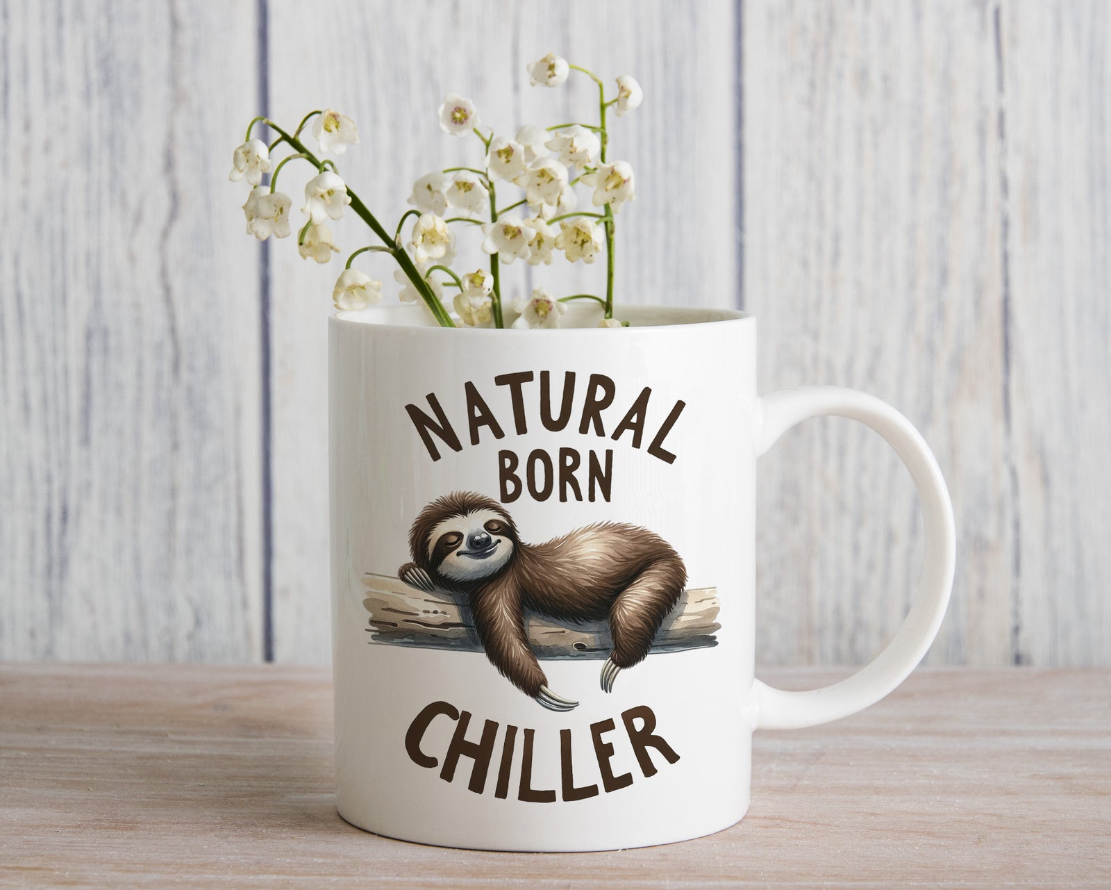 Sloth Natural Born Chiller Novelty Mug Coffee Cup